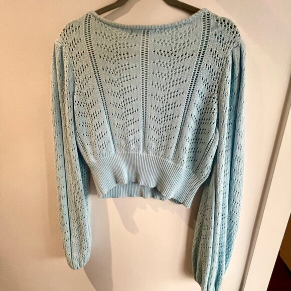 JustFab Cropped Knit  Sweater - Picture 2 of 3